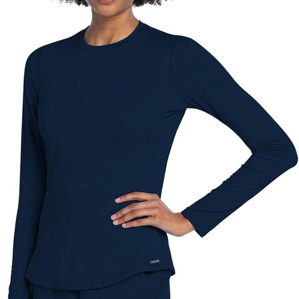 Underscrub Long Sleeve Women Tee Modern Fit with Shirttail Hem -